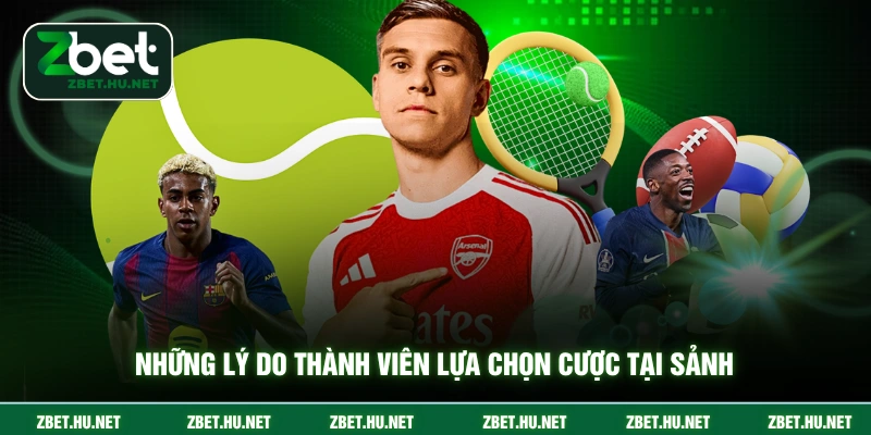 Những lý do thành viên lựa chọn cược tại sảnh